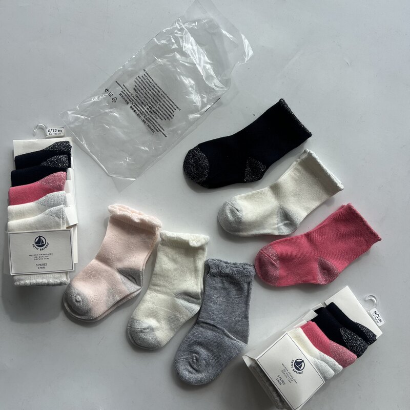 Foreign Trade Children's Socks Export Original Order Baby Socks Spring and Autumn Style Socks Cotton Socks Loose Cuff Breathable Infant Short Socks Children's Cotton Socks