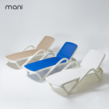 户外庭院阳台躺床花园泳池折叠沙滩午睡酒店会所休闲塑料简易躺椅