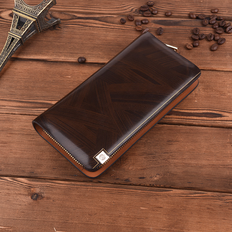 Men's wallet long zipper wallet wallet handbag men's clutch men's clutch_voghion.com