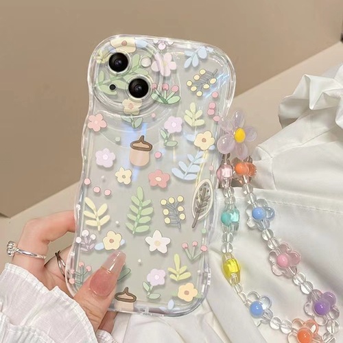 Fresh little floral design compatible with Apple 15, girly iPhone 14 Pro Max case—fully covered for 13 Pro, 12, and 11 models.
