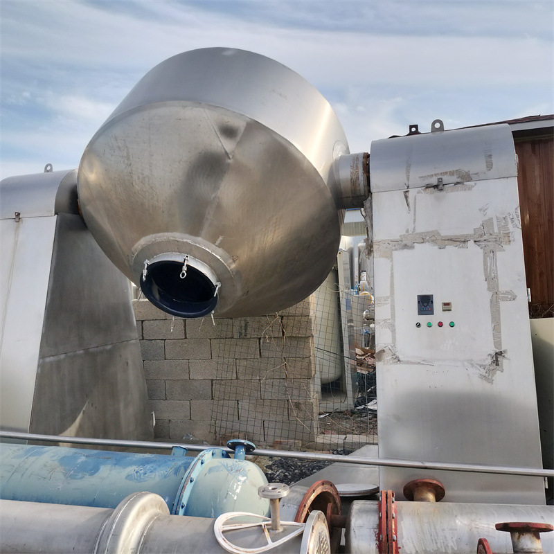 二手双锥回转真空干燥机 化工原料烘干机 不锈钢真空混合