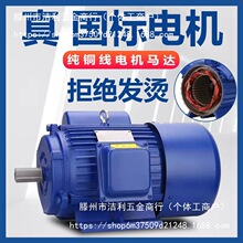 电机220v纯铜国标单相电动机马达大马力二相电两相电高速全铜电机
