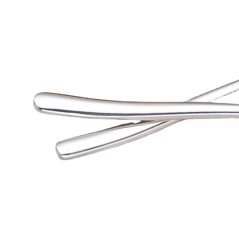 Cuchara de acero inoxidable no magnética Tenedor cena cuchillo Moonlight occidental vajilla traje cuatro piezas principales engrosada cena cuchillo regalo del hotel 666