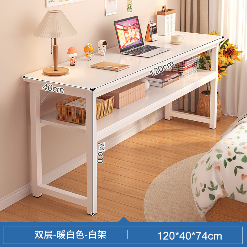 Mesa para habitación, dormitorio, escritorio de estudio, uso doméstico, mesa larga para niñas, casa de alquiler, escritorio de trabajo montado en la pared, escritorio de computadora para balcón estrecho.