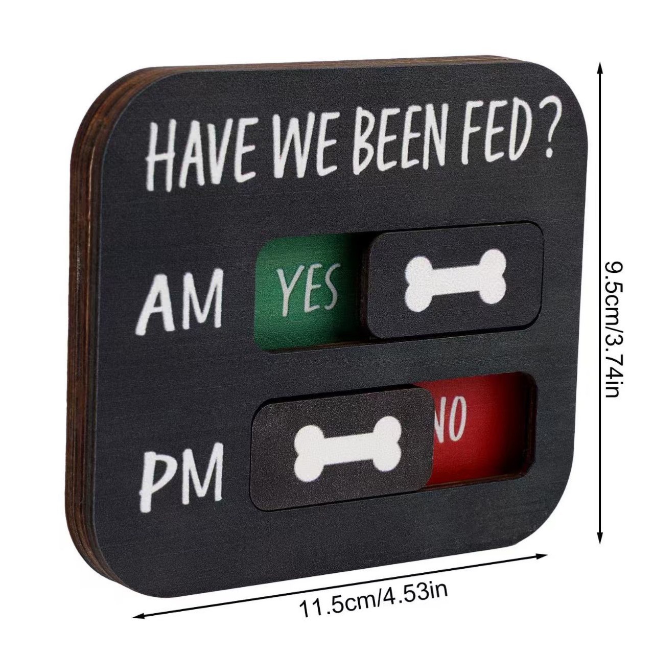 Wooden Cat and Dog Feeding Reminder Pet Wooden Hanging Decoration Creative Dog and Cat Pet Feeding Reminder Hanging Decoration