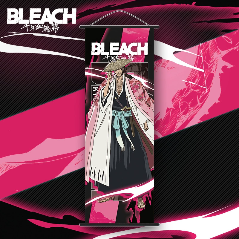 Anime wall scroll poster (BLEACH) Kurosaki Ichigo — polyester vertical 35×75 cm