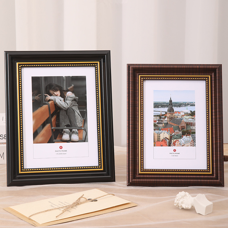 Customized European-Style Vintage Photo Frame 6-Inch 7-Inch 8inch 10inch Wedding Photo Wall Hanging A4 Picture Frame A4 Tabletop Empty Frame Customized European-Style Vintage Photo Frame 6-Inch 7-Inch 8inch 10inch Wedding Photo Wall Hanging A4 Picture Frame A4 Tabletop Empty Frame