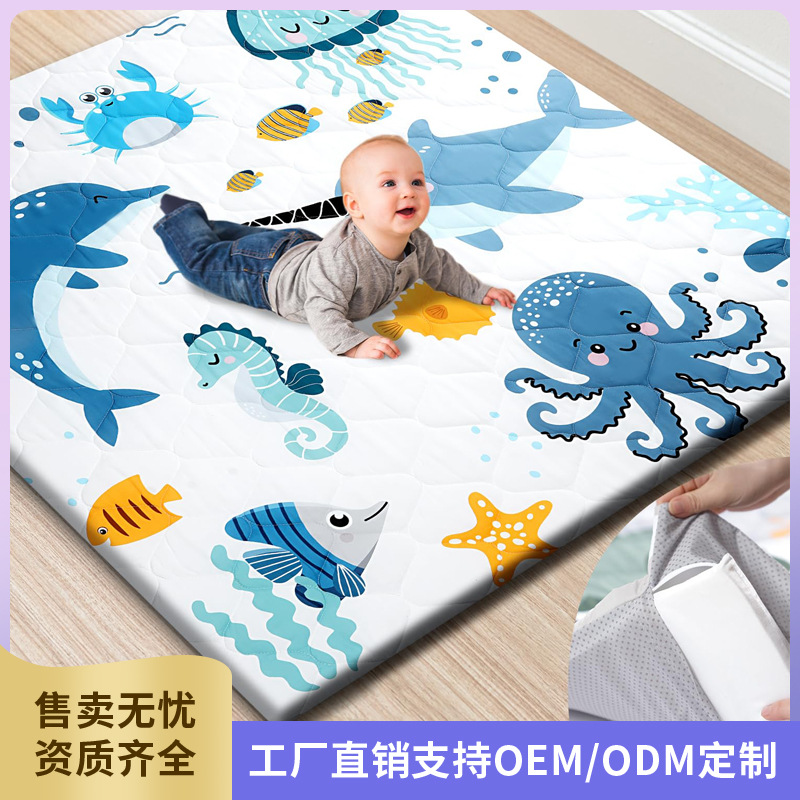 Cross-Border Amazon Fence Mat Baby Play Mat Thickened Crawling Mat Children's Floor Mat Climbing Mat Non-Slip Mat