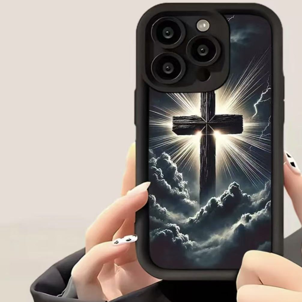 Cruz luminosa para iphone16promax funda para teléfono 11 Apple 15/14/13promax nuevo 12