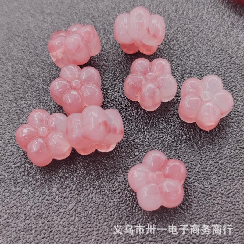 13mm厚梅花五瓣花穿孔散珠饰品配件手链发簪服饰流苏吊坠配饰批发|undefined