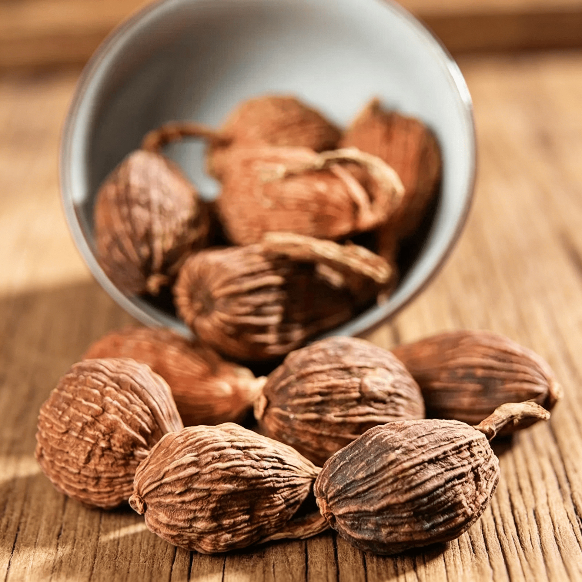 Dried Tsaoko Fruit Cao Guo 500g Whole Pods for Braised Meat Hotpot and Stew Seasoning in use
