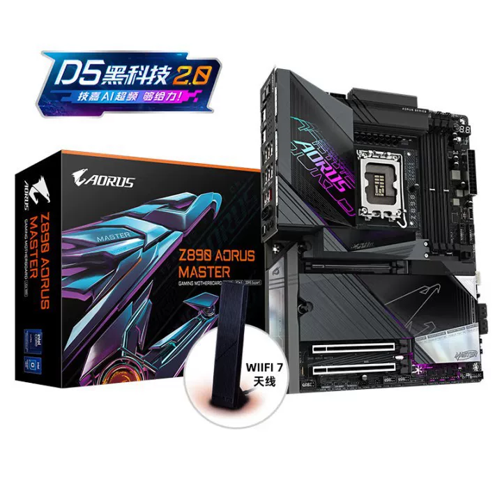 Tech/Jia Super Draw Z890 AORUS MASTER компьютерная ATX материнская плата с WiFi7, поддержка Ultra5/7 Thunderbolt