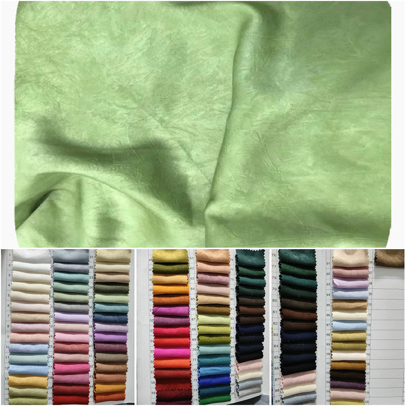 醋酸绒手抓花面料 手抓花仿醋酸面料 醋酸手抓花布料 裙子连衣裙