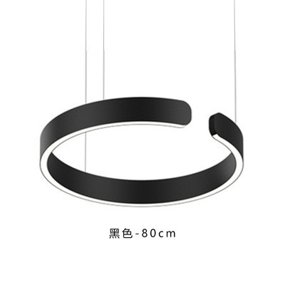 后现代简约圆环C形客厅创意酒店展厅别墅前台咖啡店餐厅卧室吊灯|undefined