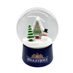 漫画の水球雪サンタ水晶球クリスマス建築装飾雪球樹脂工芸品置物