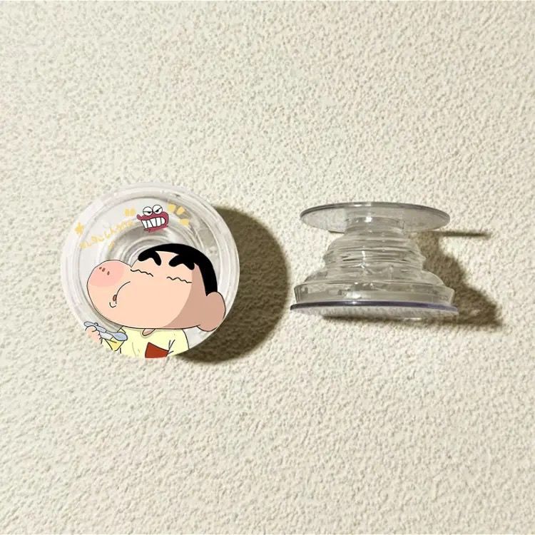 Crayón pequeño nuevo soporte de bolsa de aire redonda 360 ° rotatorio telescópico plegable soporte de teléfono móvil tipo de escritorio adhesivo