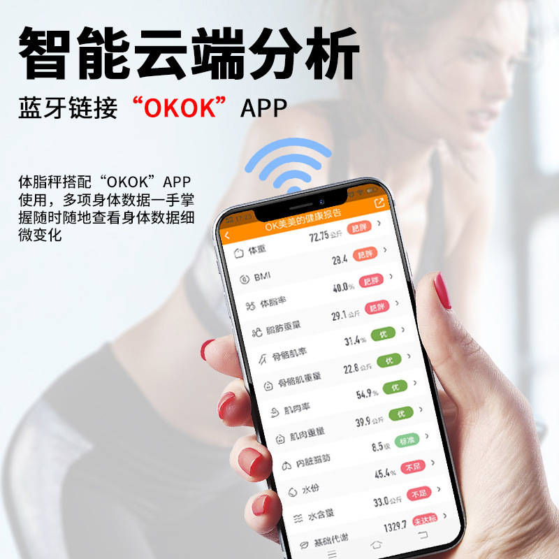 ロット直接電源サブスケール漫画体脂肪計寮小型脂肪スケールホームスマート体重計卸売|undefined