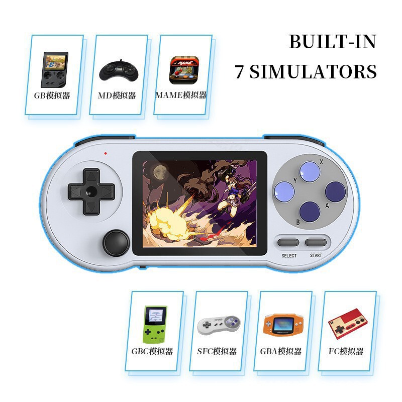 クロスボーダーSF2000レトロGBAストリートマシン家庭用ツインテレビ8000ゲーム機無線ハンドル携帯機|undefined