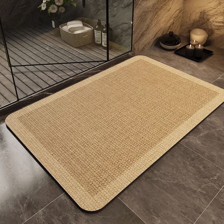 Modern Minimalist Tech Fabric Doormat Bathroom Toilet Foot Mat Entryway Square Doormat Non-Slip