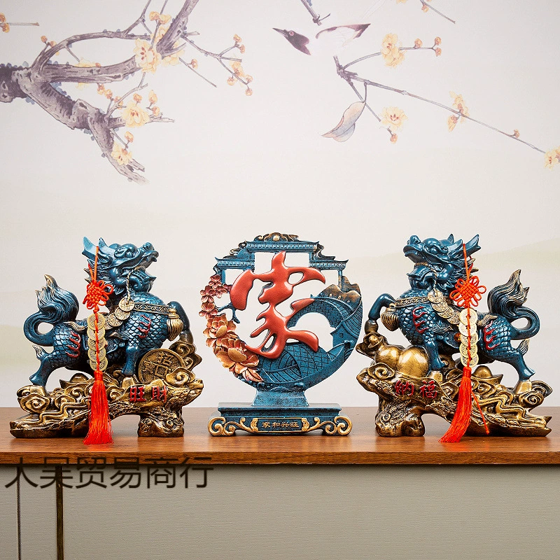 Кирин украшает пару даосских городских домов, спальня, гостиная, домашний винный шкаф, украшения офиса, открытие подарков