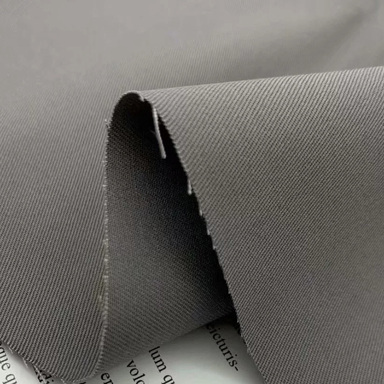 Nuevo color sólido tela textil de algodón duradero camisa transpirable tela de algodón sostenible tela de algodón twill