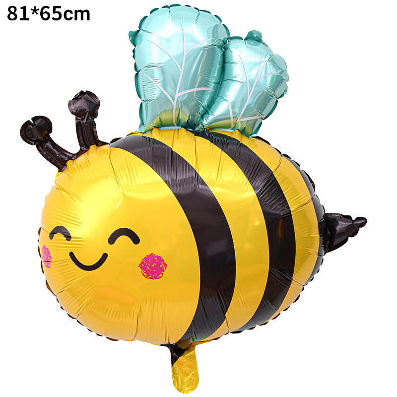 Nuevo gran globo de mariposa mini BEE película de aluminio globo BEE decoración de primavera tema globo de modelado de insectos