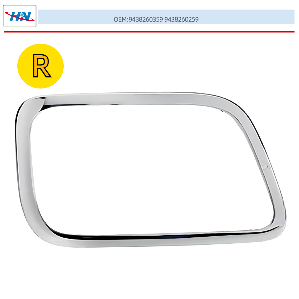 Faros galvanizados borde de luz actros MP3 lámparas de decoración marco de lámparas de camión bomba fábrica de piezas de camión