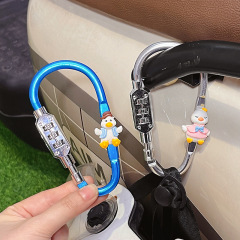 電気自動車ヘルメットロック固定ユニバーサルかわいい漫画高価値バッテリー車ヘルメット盗難防止ロック盗難防止アーティファクト