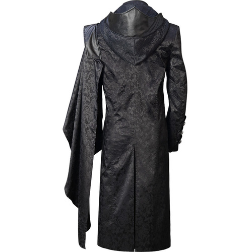Manzhixin's new European and American medieval Gothic coat, retro uniform, stand-up collar punk cloak