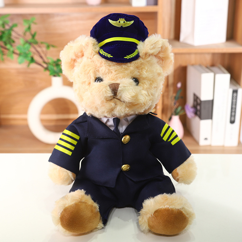 Uniforme de policía de emergencia de bomberos de policía Teddy Bear muñeca Jewel muñeca juguete de peluche regalo