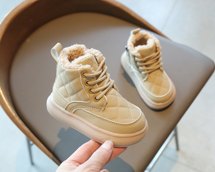 Winter Kinder Schneestiefel Für Jungen Und Mädchen Gefüttert_voghion.com