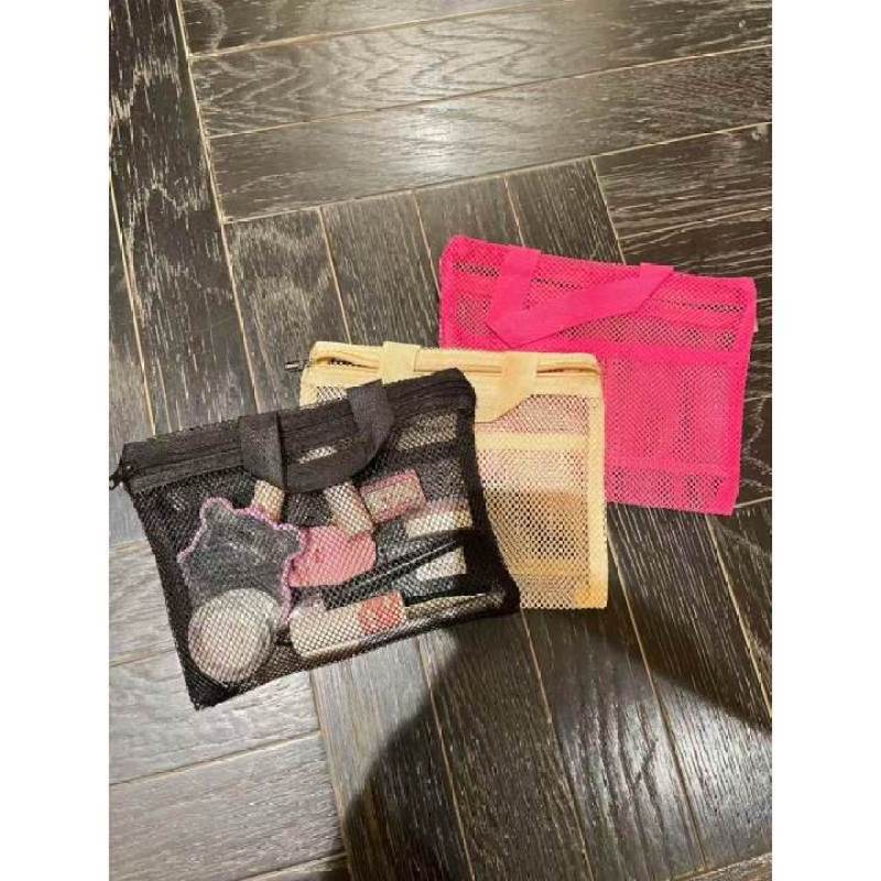 Dopamine Makeup Bag, Beach Bag, Mesh Storage Bag, Mesh Organizer Bag, Toiletry Bag, Sports Tote Bag