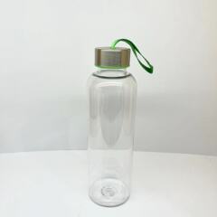 500mlシンプルで透明なプラスチックのコップの小さい口の単層の運動のコップの商超の贈り物のコップの韓国版の水筒は縄を持ちます。
