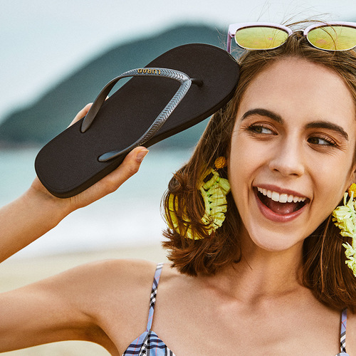 Luladi Simple Flat-Heel Flip-Flops for Women, Summer Non-Slip Thong Sandals—Perfect for Couples to Wear Out on the Beach, Also Great for Men