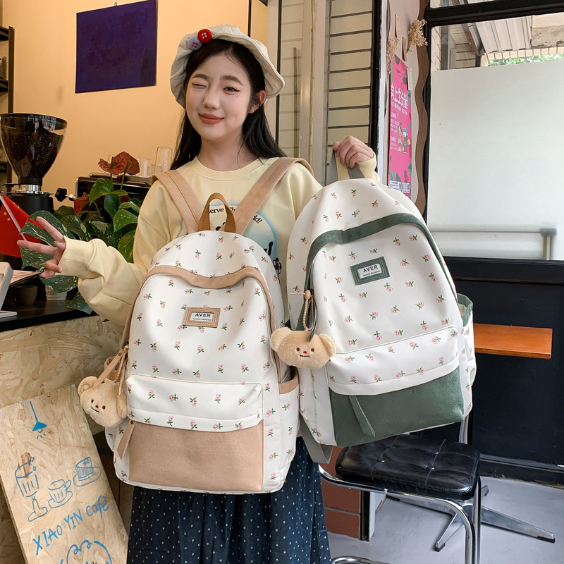 School Bag for Female College Students with a Stylish Design, Ins-Style Student Computer Bag, Large Capacity Backpack, Casual Commuting Backpack School Bag for Female College Students with a Stylish Design, Ins-Style Student Computer Bag, Large Capacity Backpack, Casual Commuting Backpack