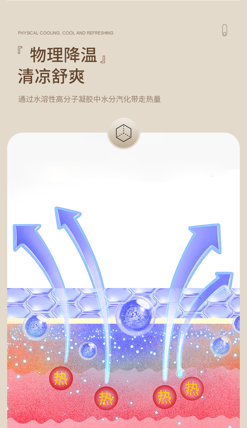 Summer Cooling Patch Cooling Ice Cold Packs 1 Bag