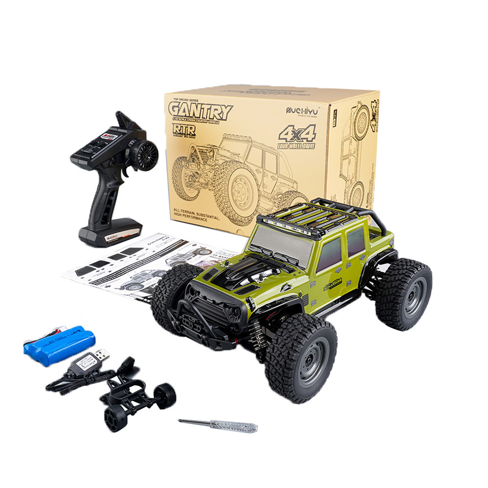SUCHEYU 1:16 Vehículo todoterreno de alta velocidad 4x4 a escala completa Big Foot, modelo de coche eléctrico con control remoto 4x4