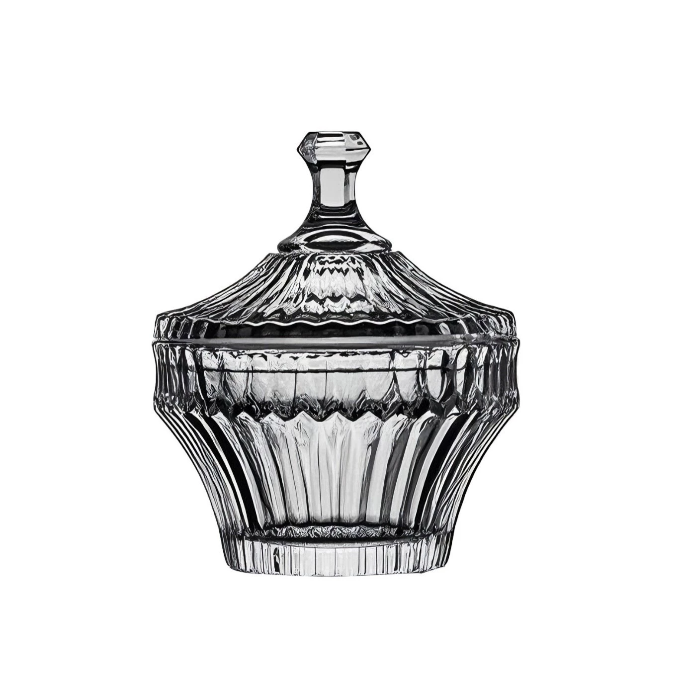 Европейская доступная роскошная ретро-кристаллическая стеклянная банка для конфет с крышкой, банка для сахара, бытовая сахарница, сахарница серии