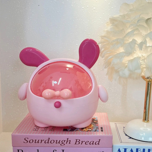 Creative Doudou Dog Hair Accessory Box, Large-Capacity Desktop Organizer for Kids' Girls' Hair Ties, Headbands, and Jewelry
