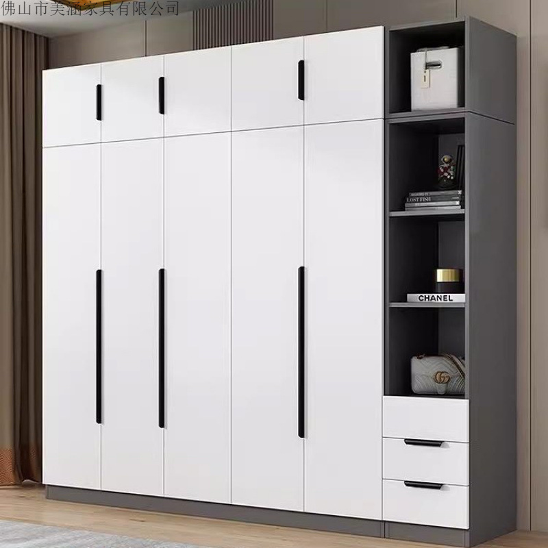 Wardrobe Modern Minimalist Home Bedroom Small Apartment Flat Door Storage Locker Simple Rental Room Hanging Wardrobe