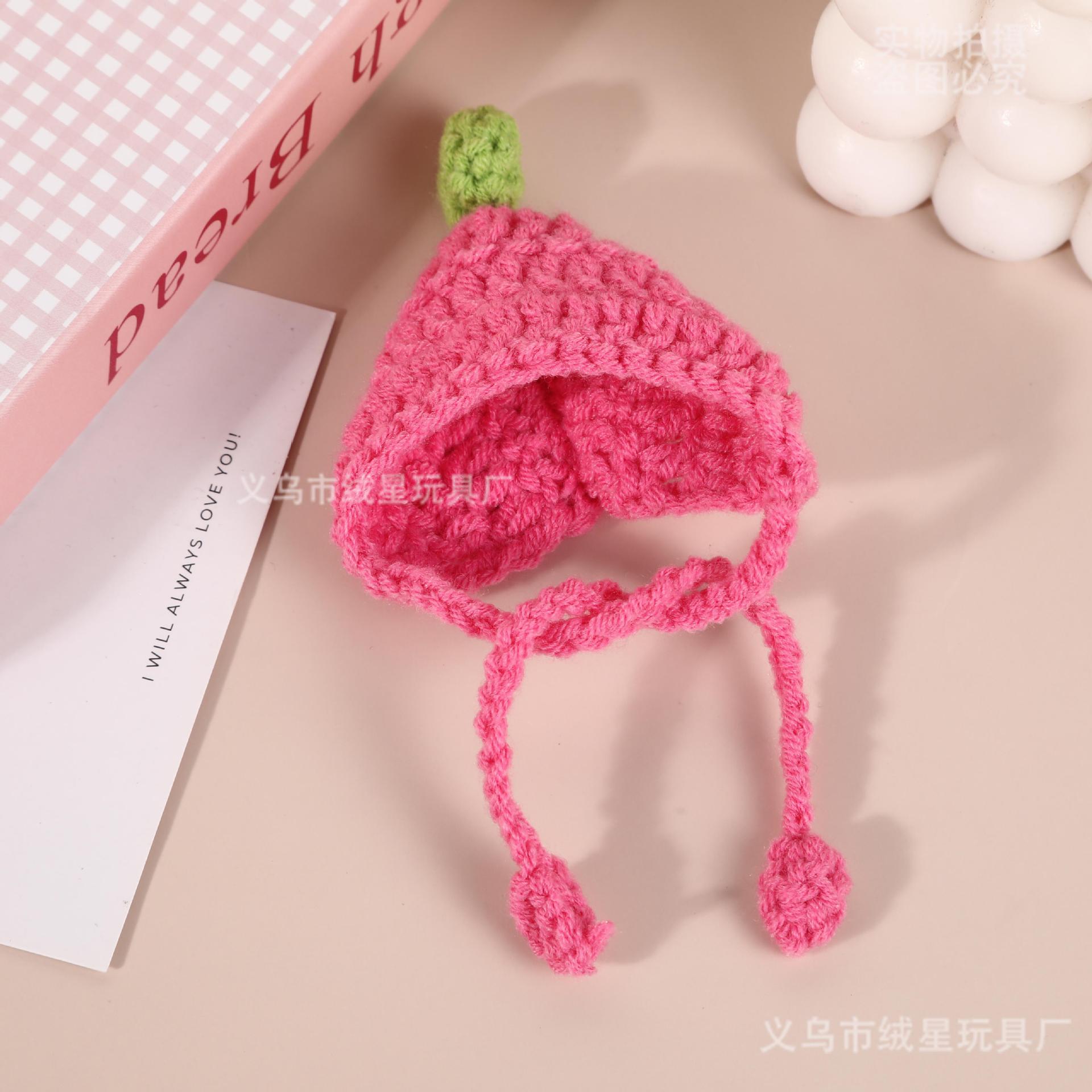 RX106 Long Rope Hat 1#-Rose Red