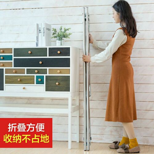 Clothes drying rack floor-standing folding indoor home balcony outdoor bedroom cool telescopic pole quilt artifact X wholesale