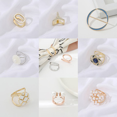 New Arrival Pearl-Style All-Match Decorative Headscarf for Women — Versatile Scarf Clips, Fabric Tie Clips, and Mixed-Design Accessories from Yiwu
