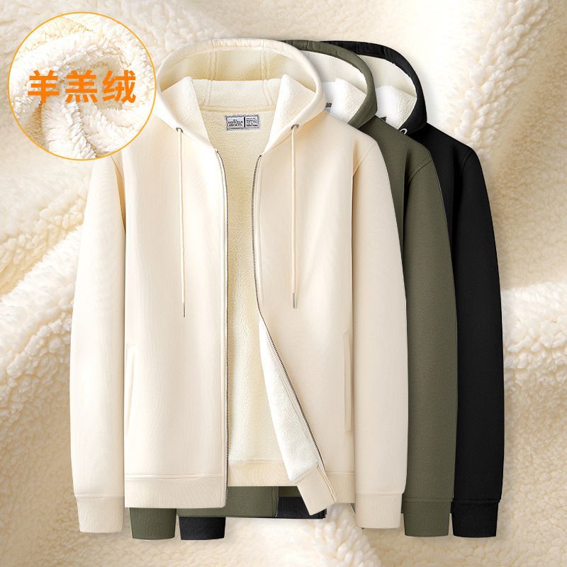 Velvet men's warm jacket