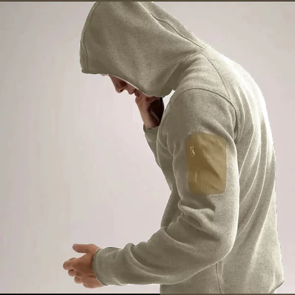 Factory Direct Sales Autumn and Winter Couple Outdoor Sports Hooded Men's Cardigan Fleece Jacket Warm Casual Double-Sided Fleece