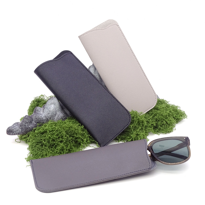 28g Weight Glasses Pouch Classification Pu Leather Material Solid Color Pattern Unisex Gender Simple Style Style Simple Style Solid Color Pu Leather Unisex Glasses Pouch 1