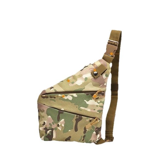 Outdoor tactical backpack, outdoor camouflage unisex sports backpack, men's multi-functional crossbody chest bag, cycling and fly fishing bag