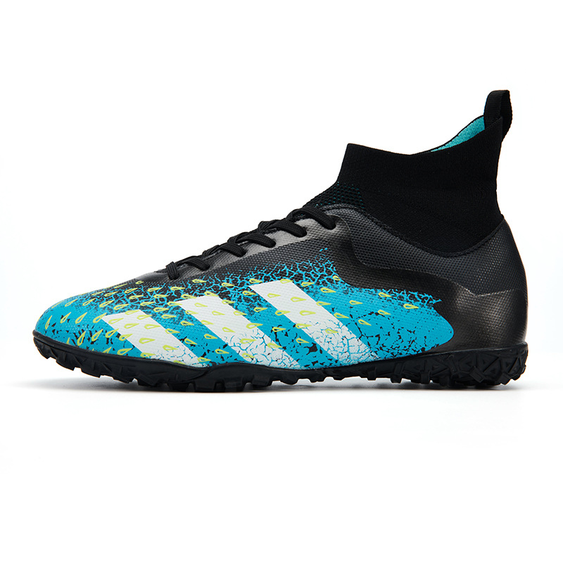 2022 transfronterizo más el tamaño Nuevo FGTF transpirable de los hombres de alta superior de uñas largas y cortas zapatos de fútbol zapatos de entrenamiento de hierba zapatos de fútbol