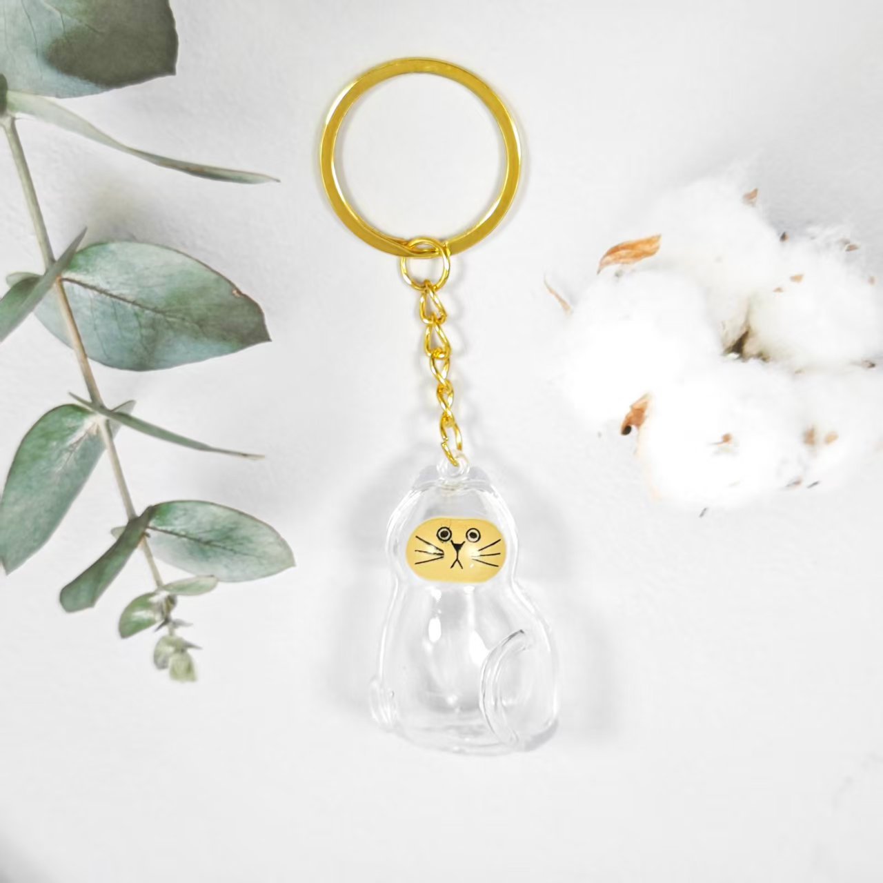 Caja de Almacenamiento Transparente para Pelo de Gato, Popular Transfronterizo, Cápsula para Guardar Pelo de Gato, Bolsa Conmemorativa, Llavero, Colgante para el Cuidado del Gato