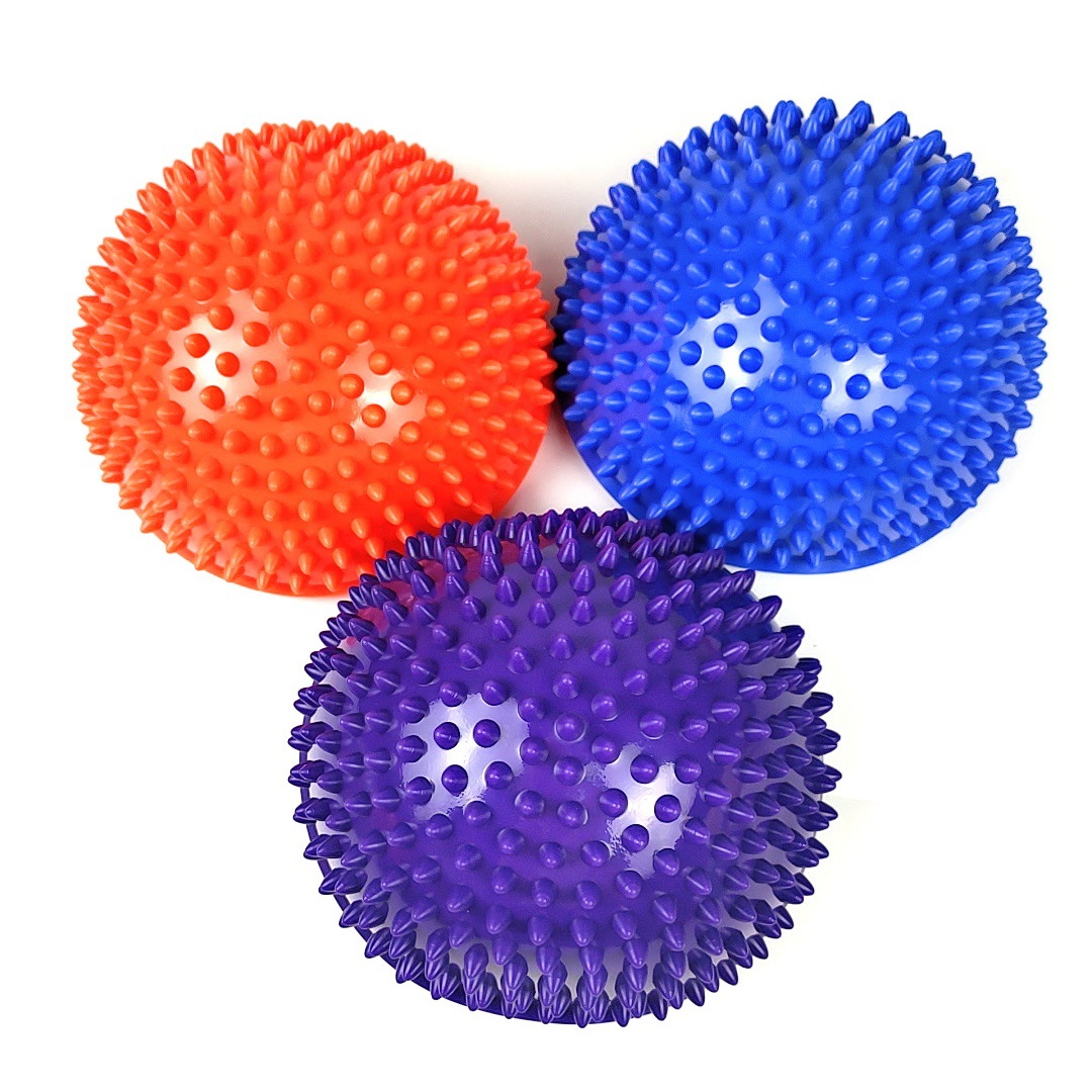 Pelota sensorial de PVC tipo durián para niños, ideal para entrenamiento de equilibrio, yoga y masaje plantar